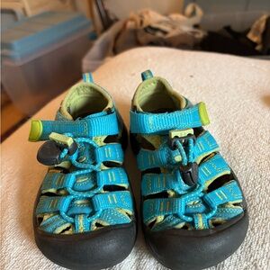 Keen Kids Aqua and Lime Sandals